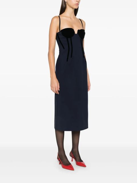 Sportmax Anemone midi dress - Blue