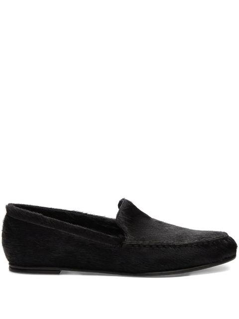 LouLou de Saison Glenn pony-effect loafers - Black