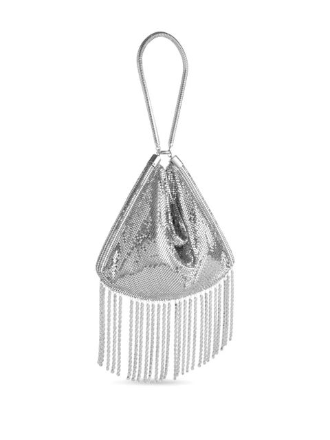 Rabanne chainmail fringe shoulder bag - Silver - zdjęcie produktu nr 2