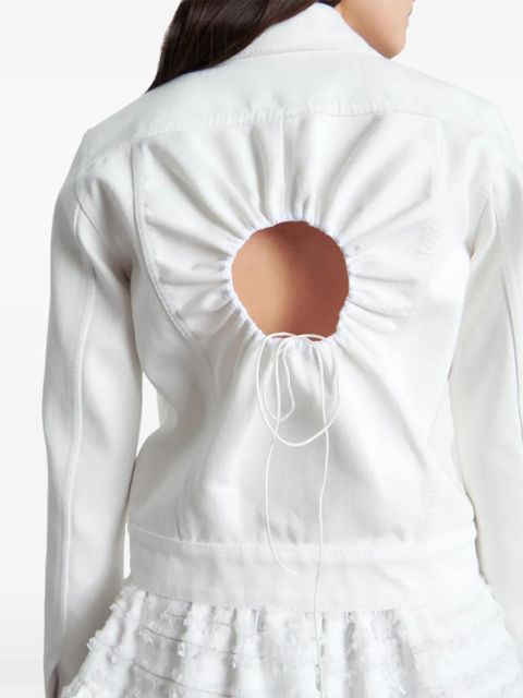 Cecilie Bahnsen Sasha open-back jacket - White - zdjęcie produktu nr 2