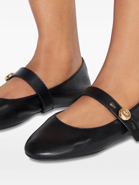Tory Burch strap detail flat shoes - Black - zdjęcie produktu nr 2