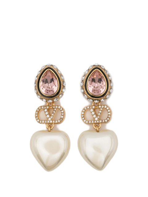 Valentino Garavani heart drop earrings - Gold - zdjęcie produktu nr 1