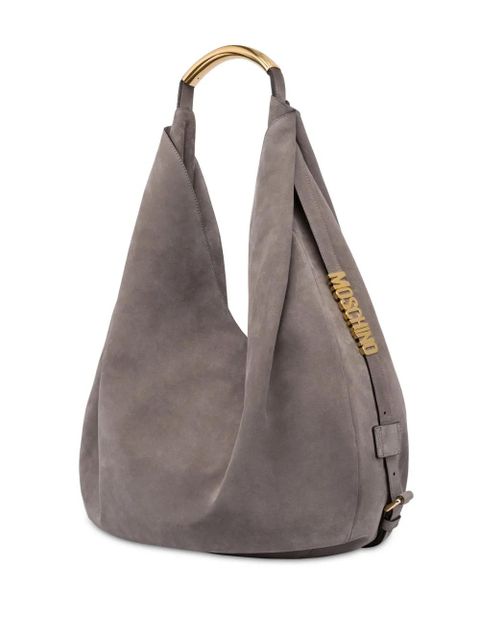 Moschino Handle Me leather shoulder bag - Grey - zdjęcie produktu nr 2