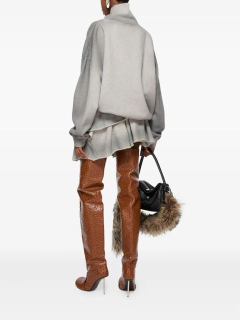 Acne Studios drawstring mini skirt - Grey