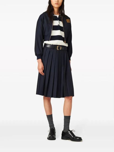 Miu Miu Batavia bomber jacket - Blue