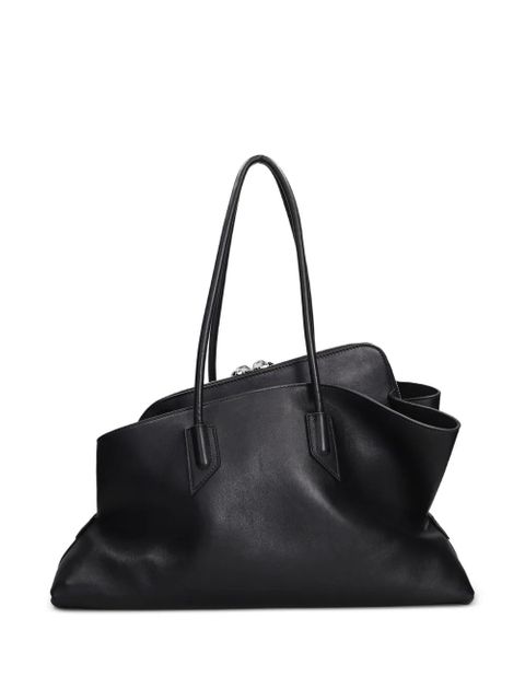 The Attico medium La Passeggiata leather tote bag - Black