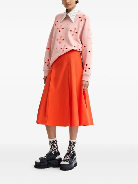 Essentiel Antwerp floral-pattern embroidered sweatshirt - Pink - zdjęcie produktu nr 2