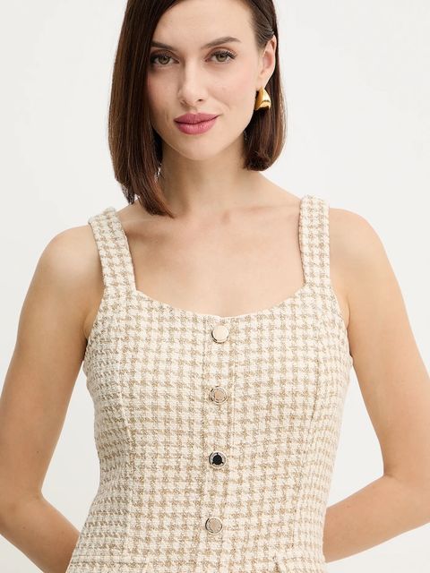 Morgan sukienka kolor beżowy mini rozkloszowana RAVEN.F