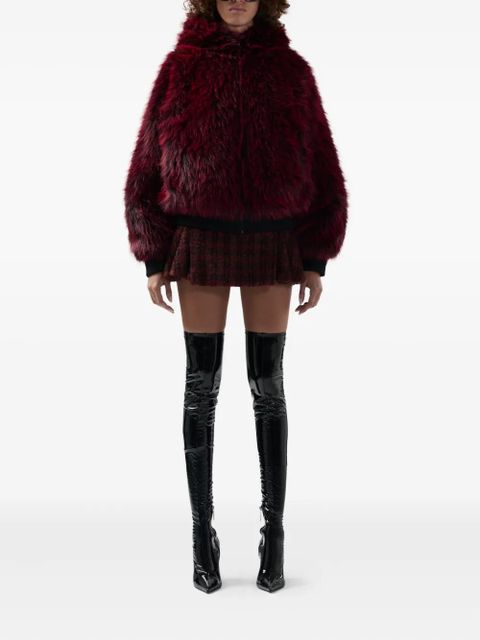 GCDS buckle check skirt - Red - zdjęcie produktu nr 2