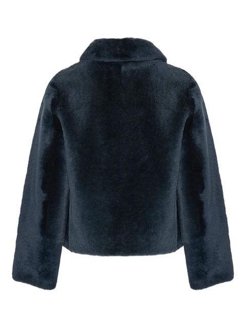 Yves Salomon reversible merino lambskin jacket - Blue