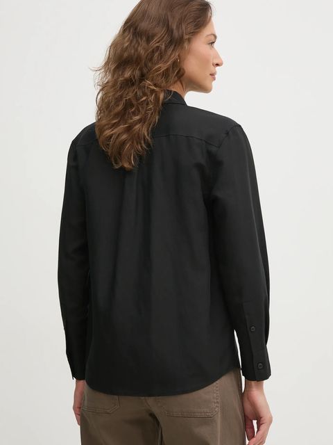 Calvin Klein koszula z domieszką lnu