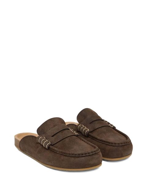 JW Anderson suede mules - 631 DEEP WALNUT - zdjęcie produktu nr 2