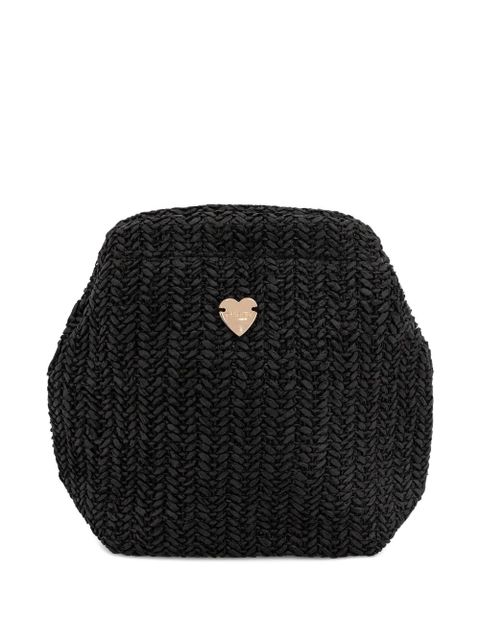 TWINSET woven logo-plaque make-up bag - Black - zdjęcie produktu nr 1
