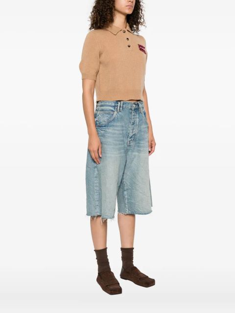 Marni patch-pocket polo-neck top - Neutrals