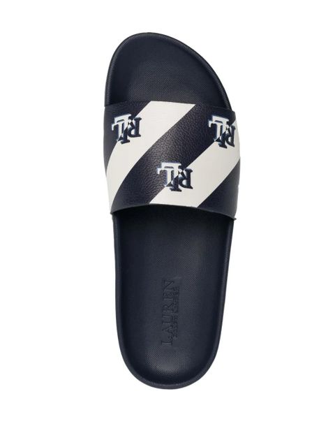 Lauren Ralph Lauren Audrina logo-print slides - Blue