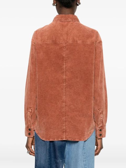 MARANT ÉTOILE Oriana corduroy shirt jacket - Brown
