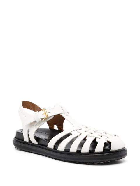 Marni strappy flat sandals - White - zdjęcie produktu nr 2