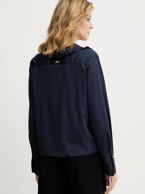 Barbour bluzka Evie damska kolor granatowy gładka LSH1725