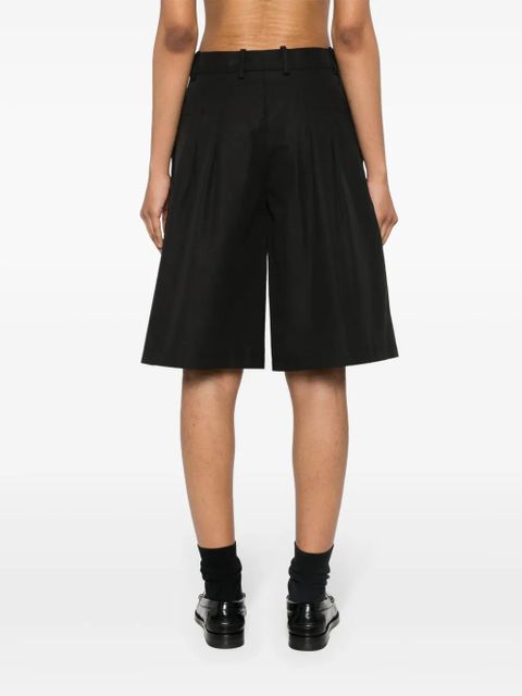Jil Sander high-waist bermuda shorts - Black