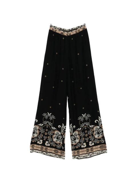 TWINSET floral-print pants - Black - zdjęcie produktu nr 1