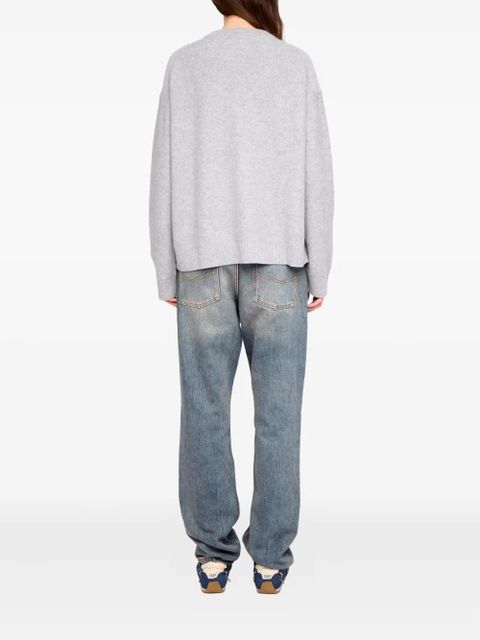 Zadig&Voltaire Mikyz heart V-neck sweater - Grey