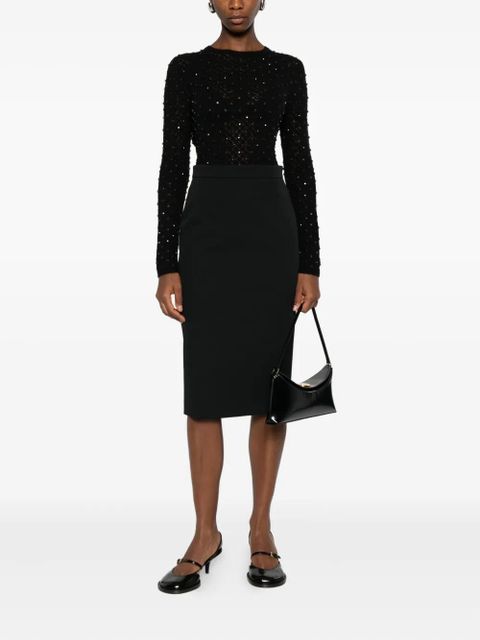 Max Mara high-waisted pencil skirt - Black