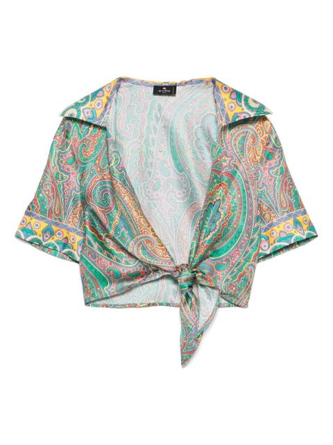 ETRO paisley-print beach cover up - Green - zdjęcie produktu nr 1