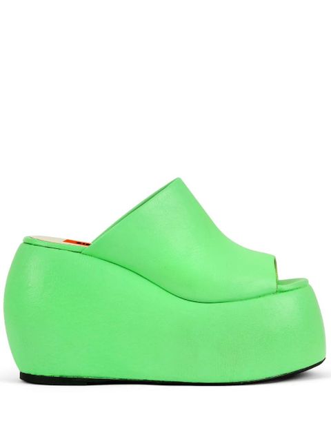 Simon Miller Bubble 100mm wedge sandals - Green - zdjęcie produktu nr 1