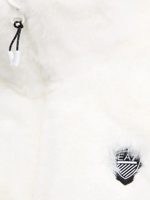 EA7 Emporio Armani bezrękawnik kolor biały przejściowy AF14797.7W000790