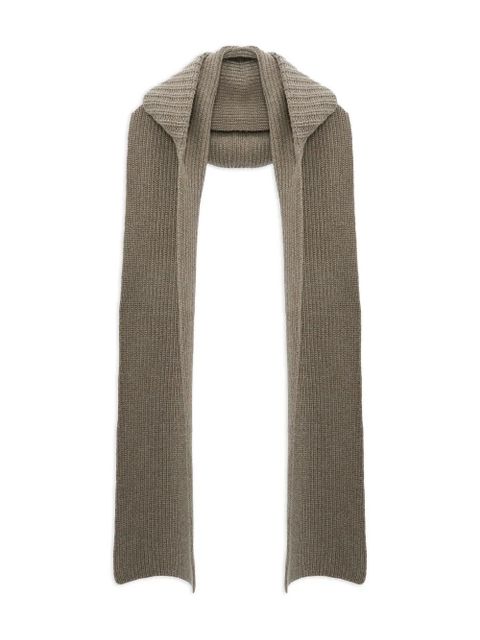 Yves Salomon hooded knit scarf - Grey - zdjęcie produktu nr 1
