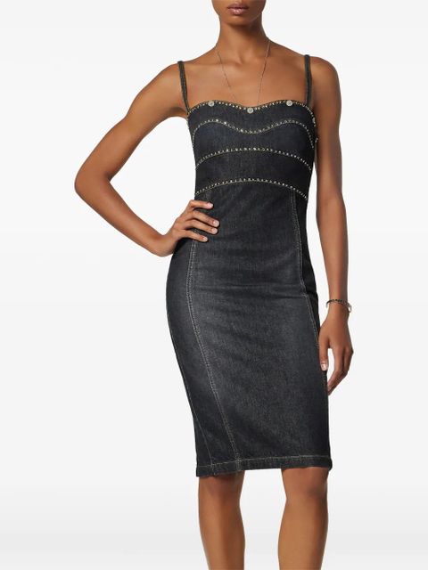 Versace embellished denim dress - Blue - zdjęcie produktu nr 2