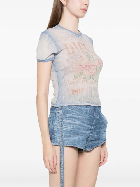 Diesel floral-print T-shirt - White