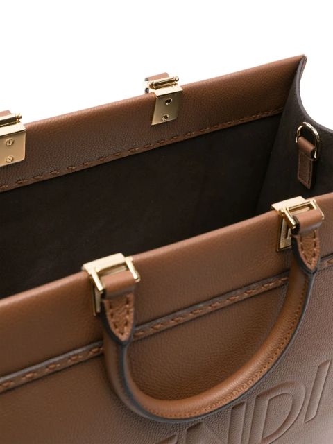 FENDI medium Sunshine leather bag - Brown