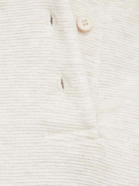 American Vintage Polo-neck cropped top - Neutrals