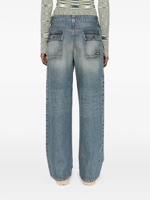 Miu Miu multi-pocket jeans - Blue