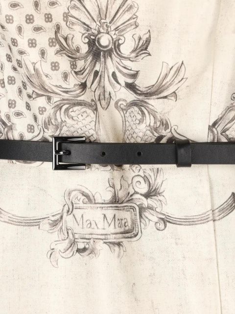 Max Mara printed belted midi dress - Neutrals