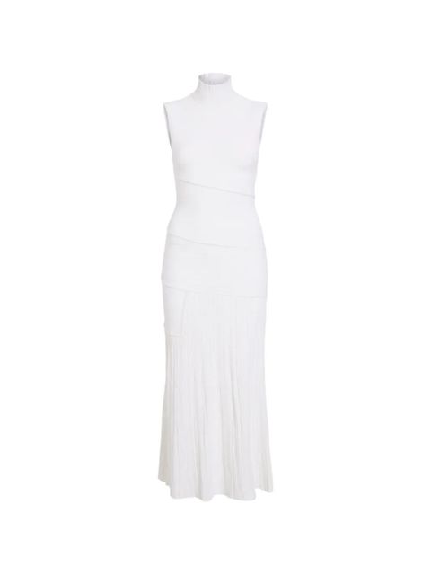 Proenza Schouler Federica micro-pleat turtleneck dress - White - zdjęcie produktu nr 1