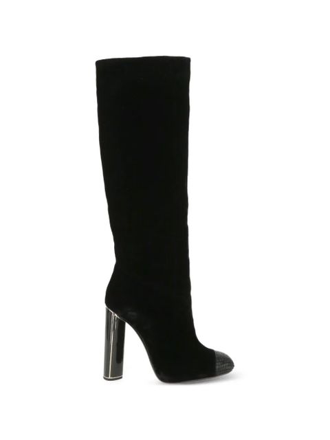 TOM FORD textured-cap knee-high boots - Black - zdjęcie produktu nr 1