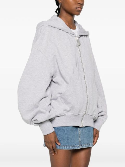 The Attico zip-up hoodie - Grey