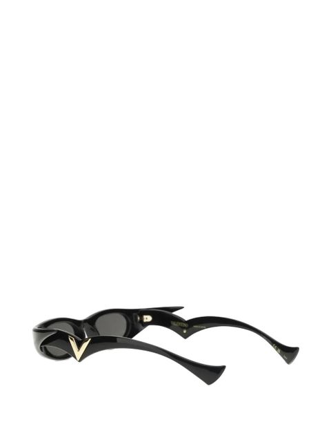 Valentino Garavani VLogo cat-eye frame sunglasses - Black