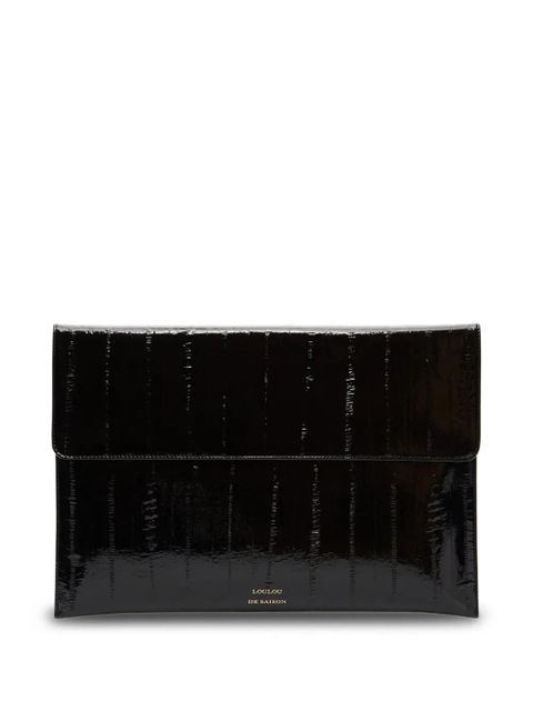LouLou de Saison Maury leather clutch bag - Black - zdjęcie produktu nr 1