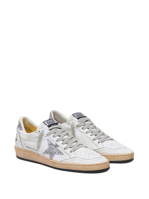 Golden Goose Ball Star glitter-embellished sneakers - White