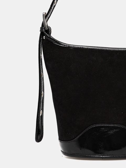 IRO torebka skórzana WM44SMALLZYKEBI kolor czarny ZYKEBI