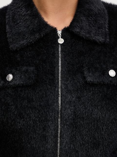 Morgan kardigan MDOMI damski kolor czarny lekki MDOMI