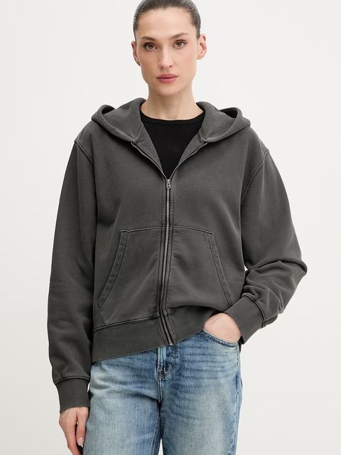 G-Star bluza bawełniana Washed hdd zip relaxed