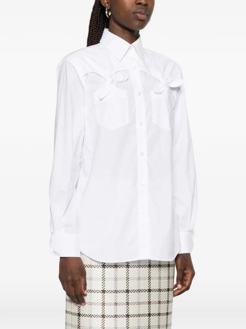 Moschino bow-detail shirt - White