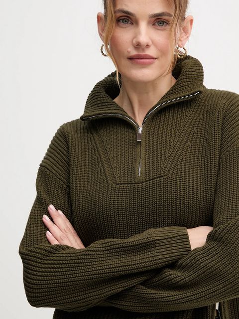 OUI sweter damski kolor zielony 94273