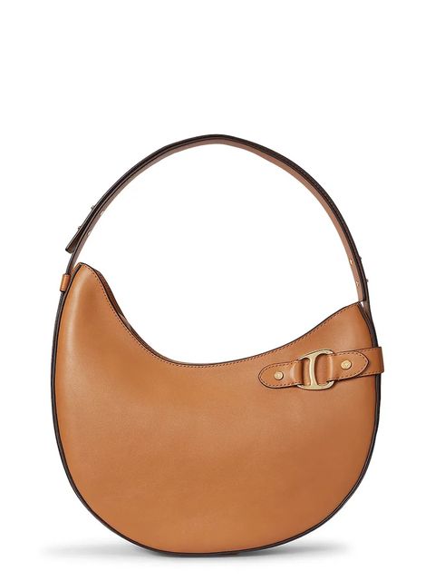 Lauren Ralph Lauren torebka skórzana kolor brązowy 431980156 - zdjęcie produktu nr 1