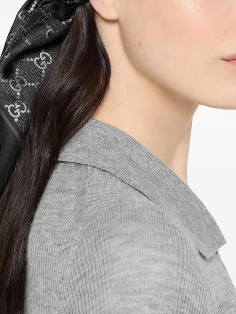 Gucci GG-pattern scarf - Black - zdjęcie produktu nr 1