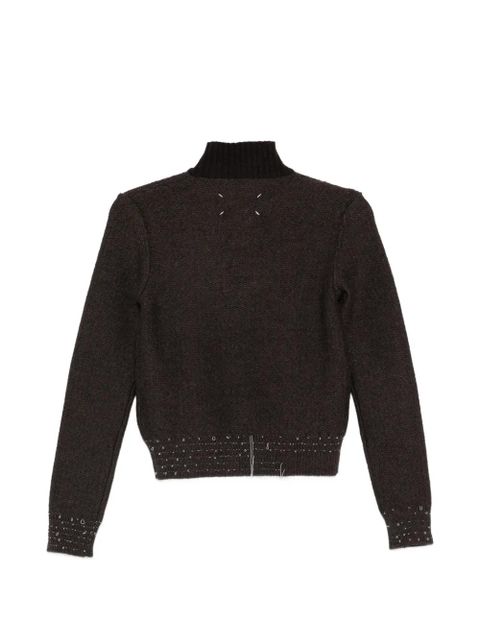 Maison Margiela half-zip sweater - Brown - zdjęcie produktu nr 2